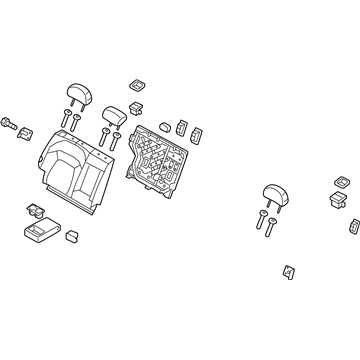 Kia 894003W381EAN Back Assembly-Rear Seat RH