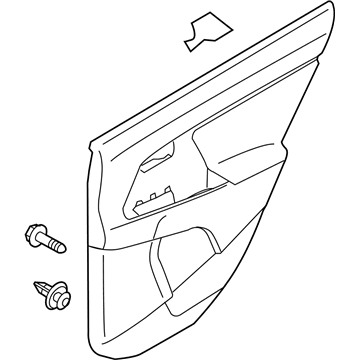 Kia 833073W040WK Panel Assembly-Rear Door Trim