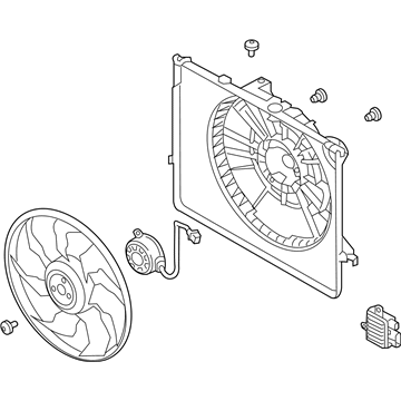 Kia Optima A/C Condenser Fan - 253802T500