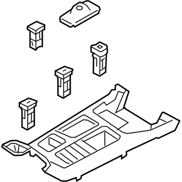 Kia 846501U530BE8 Cover Assembly-Console U