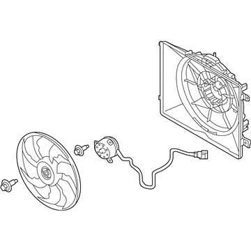 2017 Kia K900 Cooling Fan Assembly - 253803T280