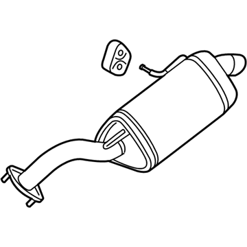 Kia 28710B2500 Rear Muffler Assembly