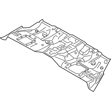 Kia 65511J6000 Panel-Rear Floor