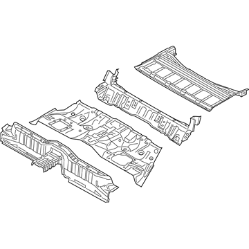 Kia 65510J6050 Panel Assembly-Rear FLOO