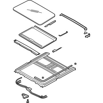 Kia 816003E01044 Sliding Sunroof Assembly