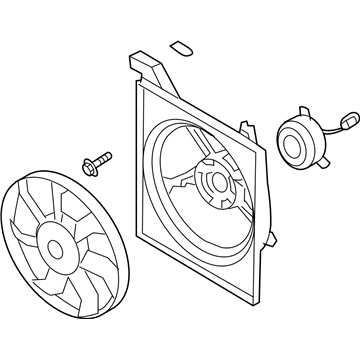 Kia Spectra5 SX Radiator fan - 253802F000