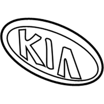 Kia 0K2SA51725 Nameplate Ornament Emblem