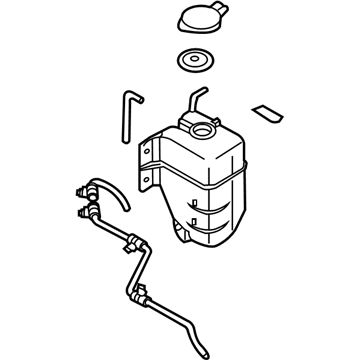 Kia 254304D600 Engine Coolant Reservoir Tank Assembly