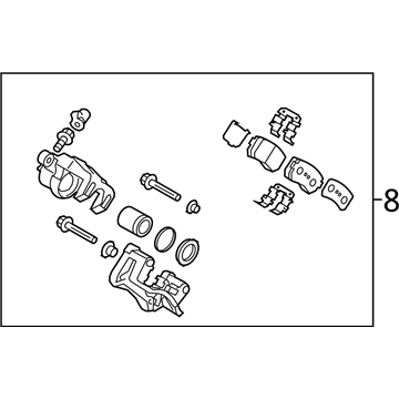 Kia Brake Caliper Bracket - 582302S100