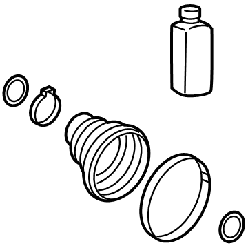 Kia 49542D2100 Boot Kit-Fr Axle DIF