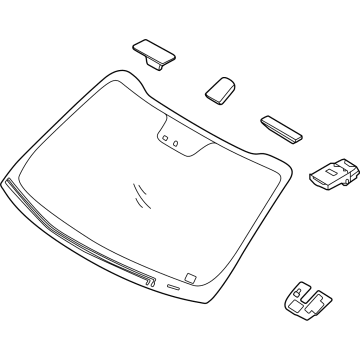 Kia 86111Q5AL0 GLASS-WINDSHIELD