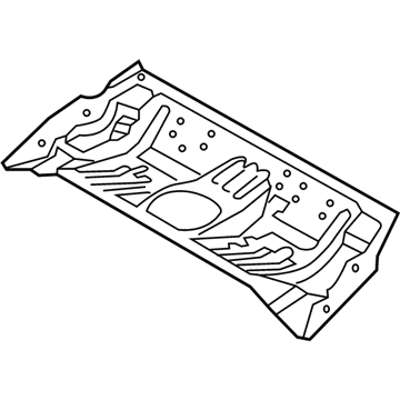 Kia 65512A7500 Panel-Rear Floor,Front