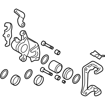 Kia 582302F300 Rear Wheel Brake Assembly, Right