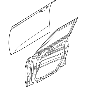 Kia 76003K0001 Panel Assembly-Front Doo