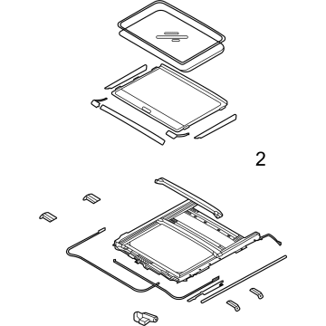 Kia 81601R0000BSU SUNROOF Assembly-Sliding