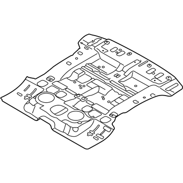 Kia 655211U000 Panel Assembly-Rear Floor