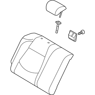 Kia 894001M680AF1 Back Assembly-Rear Seat RH