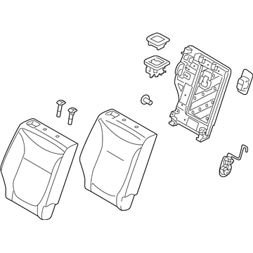 Kia 89400B2710KGF Back Assembly-Rear Seat RH