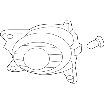 Kia 922022F000 Front Fog Lamp Assembly, Right