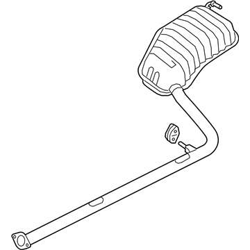 Kia 287104U110 Rear Muffler Assembly