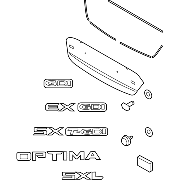 Kia 873704C570 Moulding Assembly-Back Panel