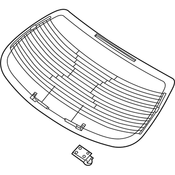 Kia 0K2AT63930 Glass-Back Window