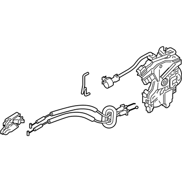 Kia 81310M6100 Front Door Latch Assembly