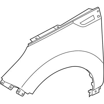 Kia 66321B2000 Panel-Fender RH