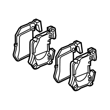 Kia 58302J5A50 Pad Kit-Rear Disc Brake