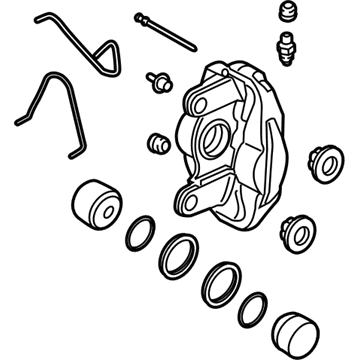 2019 Kia Stinger Brake Caliper - 58311J5A50BCR