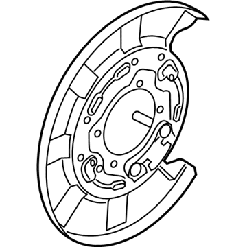 Kia 58252J5550 Brake Plate Assembly, Right