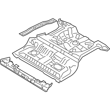 Kia 655101F020 Panel Assembly-Rear Floor