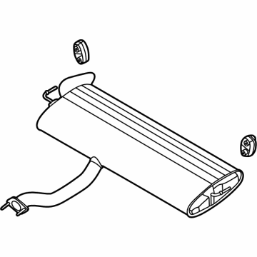 Kia 28710Q5150 Rear Muffler Assembly