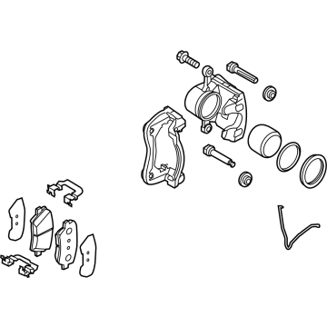Kia 58130K4000 Front Brake Assembly, Right