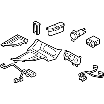 Kia 846502T380MB2 Cover Assembly-Console U