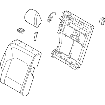 Kia 89400K0700SM6 Back Assembly-Rr Seat RH