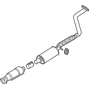 Kia 28600A7350 Center Muffler Complete