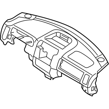 Kia 1K52Y60350B50 INSTRUMNET Panel Pad Assembly