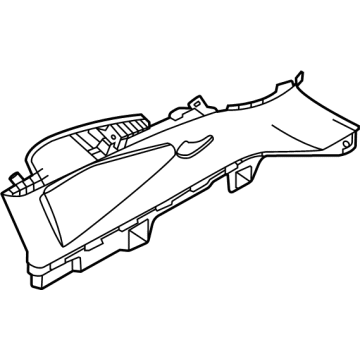 Kia 85850Q5000BGA Trim Assembly-Rr Pillar