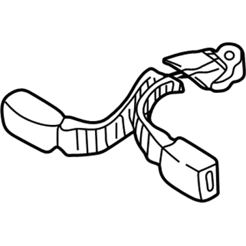 Kia 1K52Y57745A44 Rear Seat Belt Buckle Assembly, Center