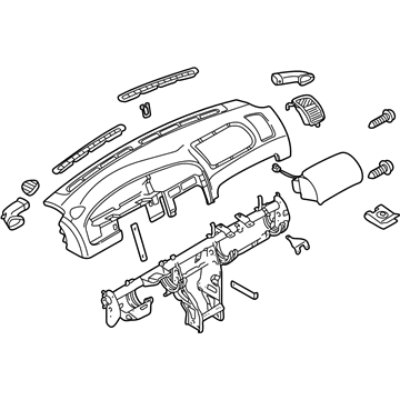 Kia 0K2NA55100F96 Panel Assembly-INSTRUMEN