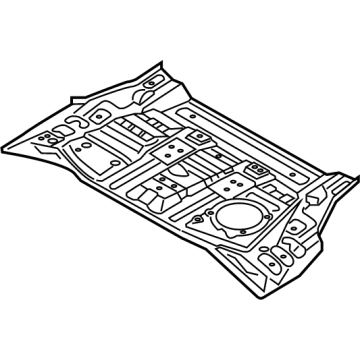 Kia 65511P2000 Panel-Rear Floor