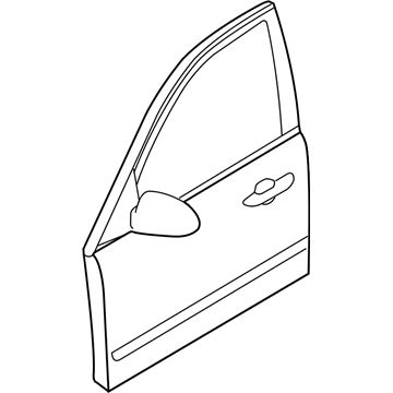 Kia 760041D010 Panel Assembly-Front Door RH