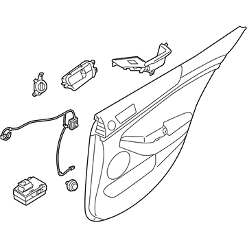 Kia 833013RCA5GDR Panel Complete-Rear Door