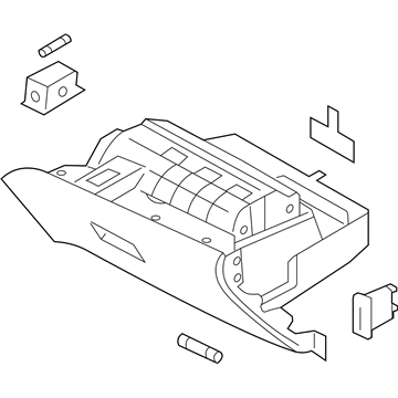 Kia Rio Glove Box - 845101W500HU