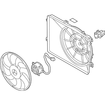 2011 Kia Sportage Cooling Fan Assembly - 253802S500