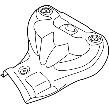 2009 Kia Forte Koup Exhaust Heat Shield - 285252G020