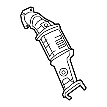 Kia 285303LTR1 Catalyst Case Assembly, Left