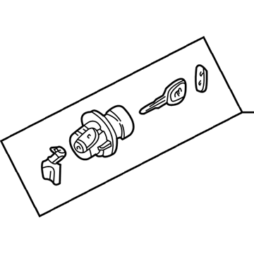 2003 Kia Spectra Trunk Lock Cylinder - 0K2B276960