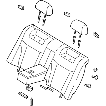 Kia 893003F500GH3 Back Assembly-Rear Seat